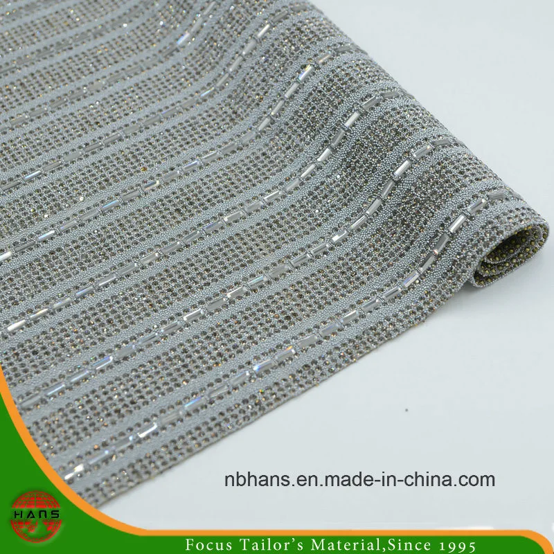 Hans Factory Hot Sales Adhesive Crystal Resin Rhinestone Mesh