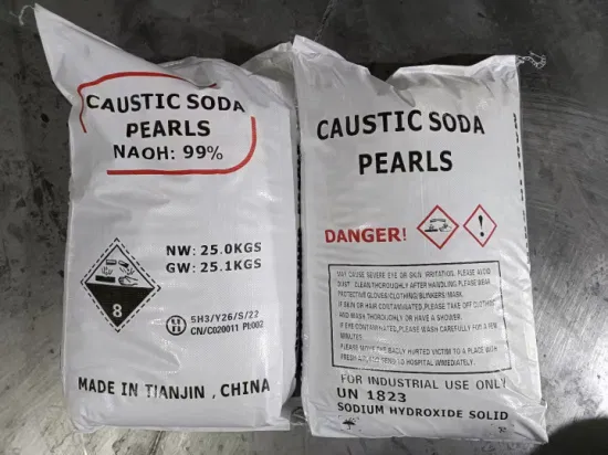 中国の業界グレードの苛性ソーダフレーク工場 Naoh Causitc Soda Pearls